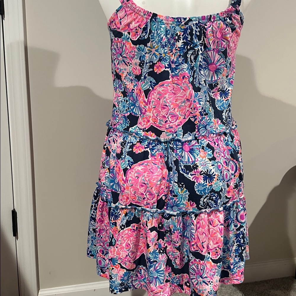 Lilly Pulitzer Loro Swing dress High Tide Navy Turtle Amazement size small - Picture 5 of 5